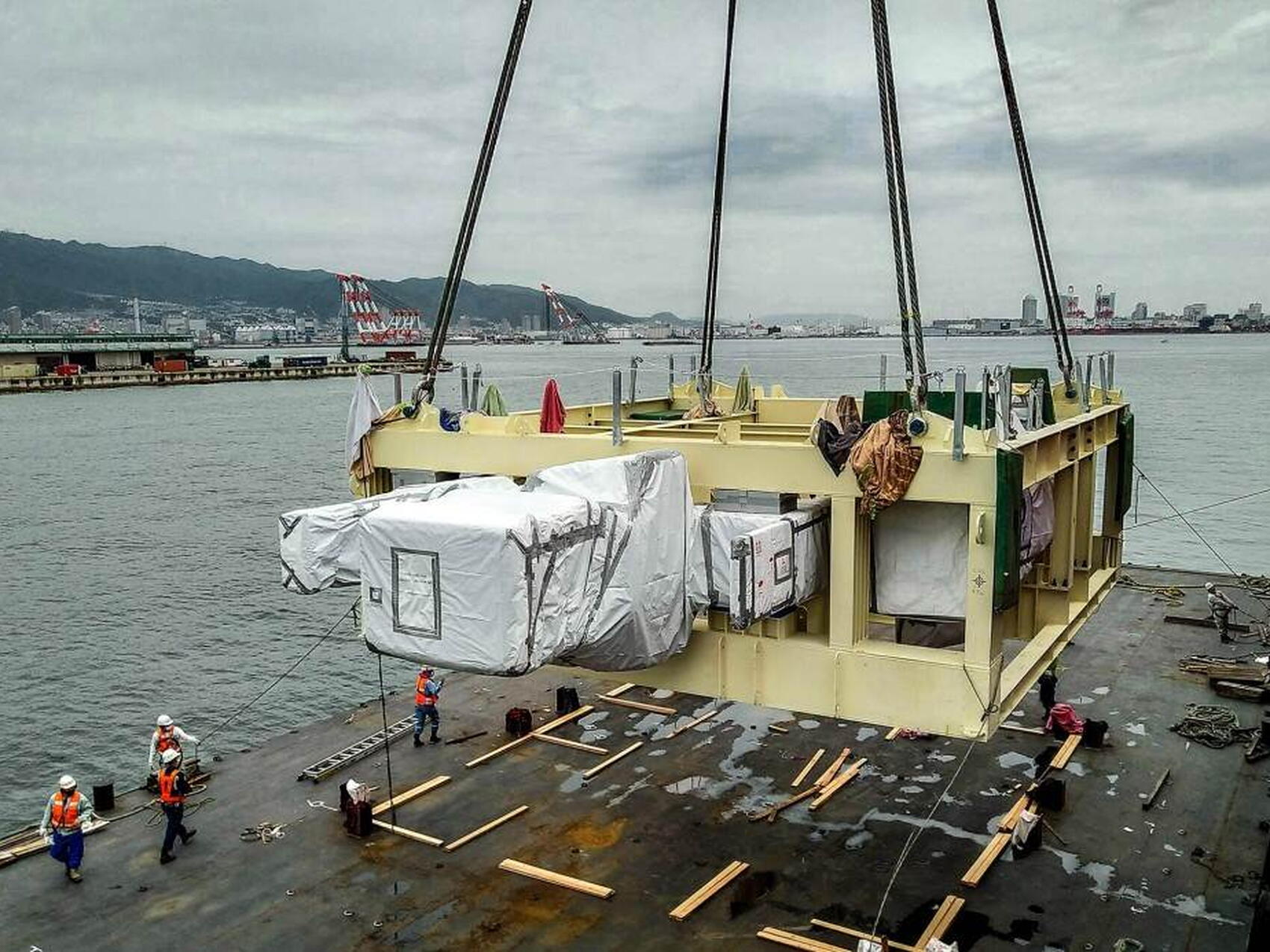 Second D-shaped coil leaves Japan